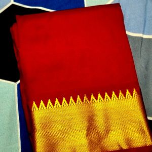 Red Pattu Saree