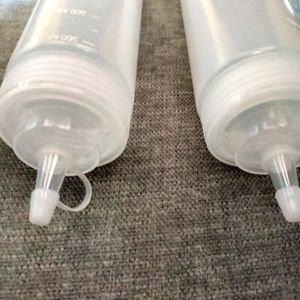 Transparent Squeeze Plastic Bottles