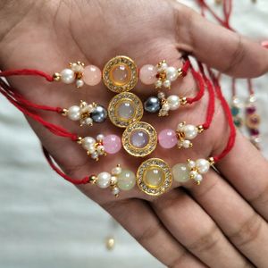 Beautiful Stone Rakhis (Single Pc Price)