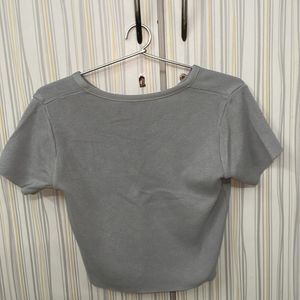 Grey Butterfly Top