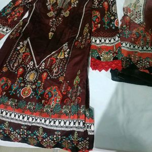 Pakistani Full Stitched Suit Set- LIBAS
