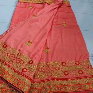 Bridal (4) Heavy Saree With Blouse