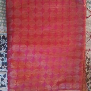 Full Zari Woven Pink Saree