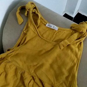 Mustard Mini Dress