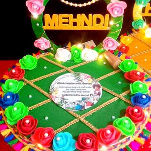 Haldi, Mehendi Plater With Lights