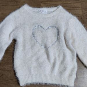 Furry Top For Baby Girl 9-12 Months