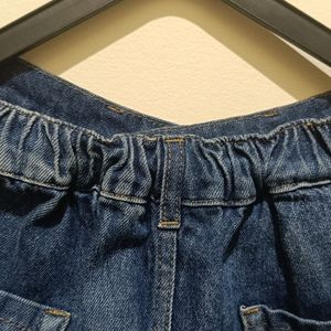 Women High Rise Blue Ripped Jeans