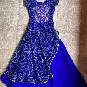 Hand Stitched Blue Dress