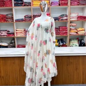 Beautiful Long Frock Dupatta For Women