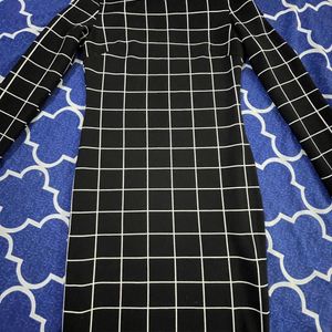 Checkered Straight Dress