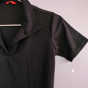 Black Polo Top