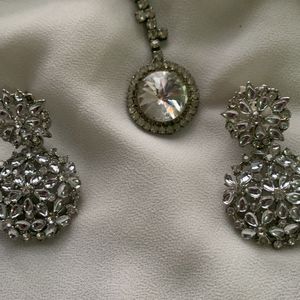 Combo Silver Earring With Chutti