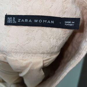 Zara Women Beige Skirt