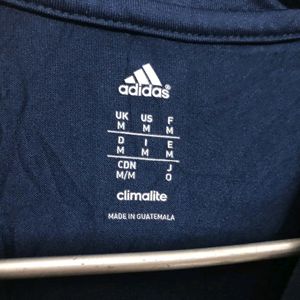 Adidas Blue Long Sleeve T Shirt