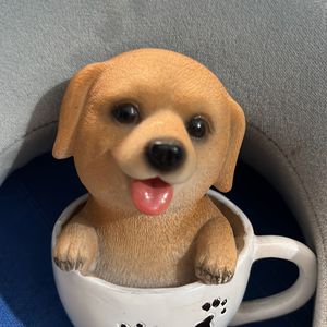 Dog In Cup show piece