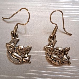 Silver Coloured Cupid Danglers