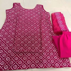 💥🆕️ Kurti-Plazzo-Dupatta Set