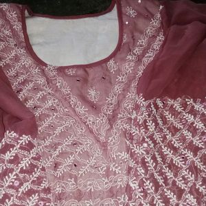 Chikankari Kurti With Pant