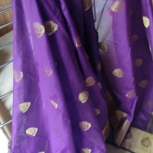 Saree With Stiched Blouse