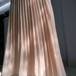 Long Pleated Skirt