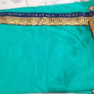 Cyan Colour's Beautiful Saree