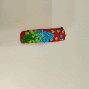 Hand Embroidery Hair Clip