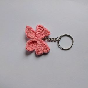 Crochet Bow Keychain