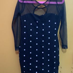 Mini Black Dress:no wear/tear sign