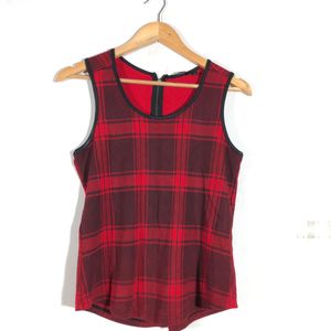 Red&Black Checked Top (Women’s)