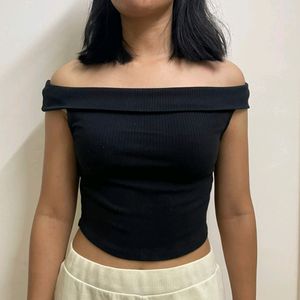 Zara off Shoulder black top