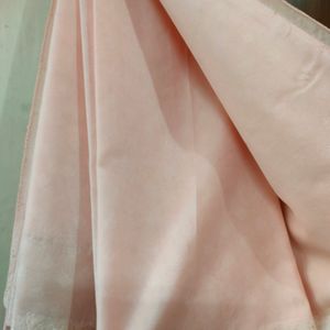 Peach Saree