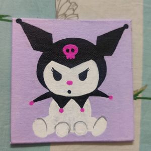 Kuromi Cardboard Canvas Painting