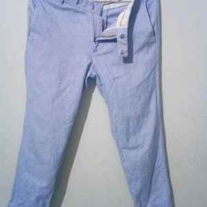 Cotton Pant Sky Blue 34,36 Size