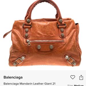 Balenciaga Inspo  Genuine Leather Bag