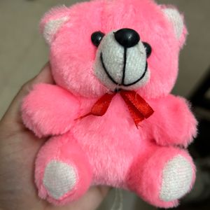 Small Cute Pink Teddy Bear / Keyring