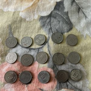 Old 10paise Steel Coin For Collection
