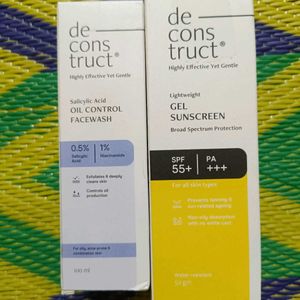 Deconstruct Sunscreen And Face Wash