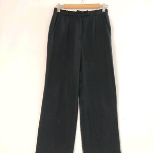 Black Straight Fit Trouser ( Women)