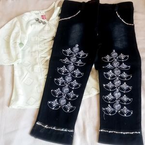 New Brand Jeans Top For Baby Girl Never Wear