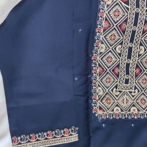 Thread Embroidery Work 3 Pcs Suit