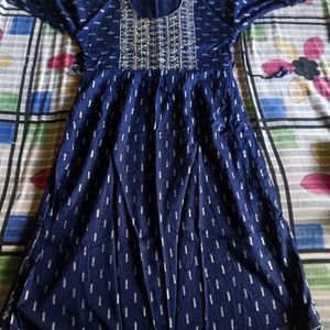 Blue Naira Cut Kurti ❤️