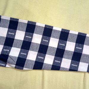 Boys Checkered Blue White Shirt