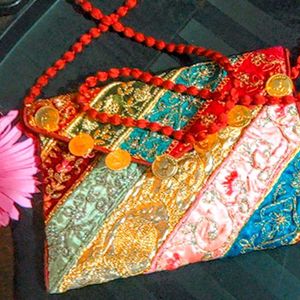 A Multi Colour Rajasthani Handbag