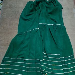 Green Kurti With Palazzo