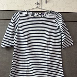 Blue N White Stripes Top