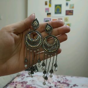 Multicolored Oxidised Earrings