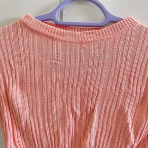 Peach Crop Top