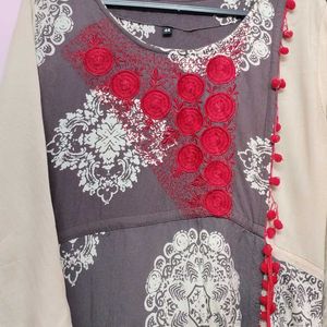 Long Anarkali Kurta 3/4sleev