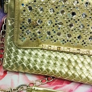 Golden Sling Purse