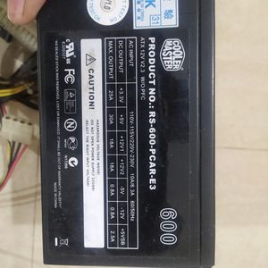 Psu SMPS 600 watt cooler master only in 3500